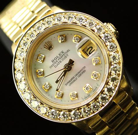 rolex president full diamond|Rolex presidential with diamond bezel.